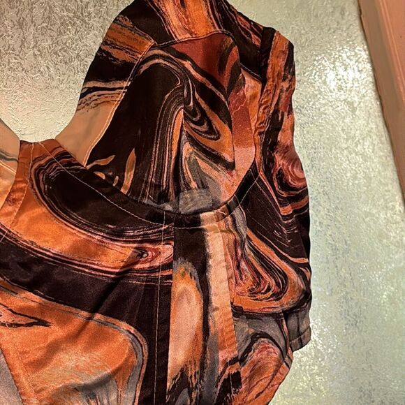 Kendall & Kylie Women’s Multicolor Watercolor Bustier Cropped Tank Top Size XS - Picture 3 of 6